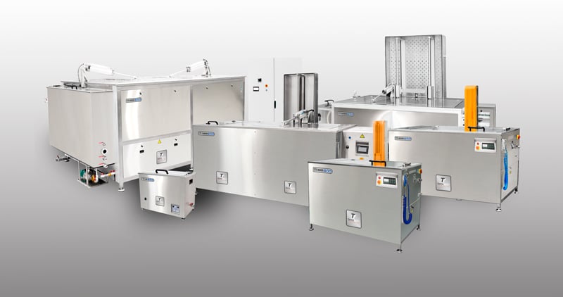 Industrial ultrasonic cleaners for precision cleaning of metal, glass, and electronic components in manufacturing and laboratory environments.