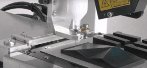 3D alignment correction system of the 350PCSmart SMΩX Series Desktop Dispenser ensuring precise XYθ and Z-axis adjustment.