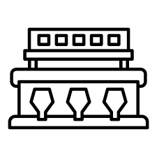 Icon of an advanced optical sorter used in food processing, mining, and recycling applications