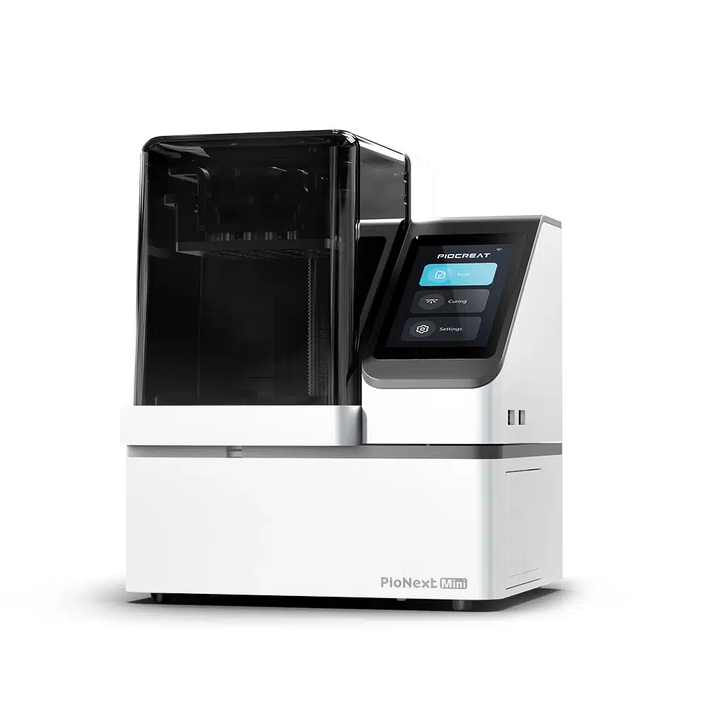 PioNext Mini dental 3D printer with integrated printing and curing system