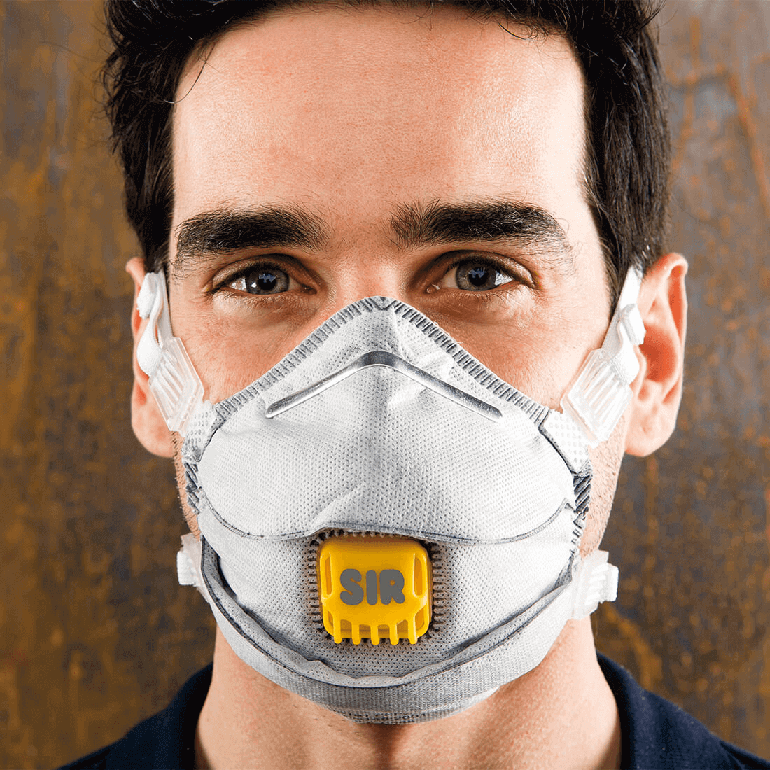 High-eff respirator FFP2 NR D carbon w/v FA1327 Sir Safety Face Masks