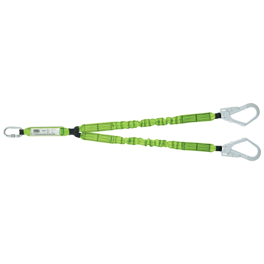 Forked lanyard with energy absorber FD1451